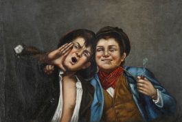 Manner of Filippo Marantonio - Italian School Oil, Double Trouble