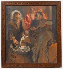 1949 Oil - Jesus Feeding The Masses