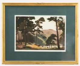 Joseph Kirkpatrick (1872-1936) - Framed Aquatint, Departing Day