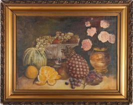 After Louis Vanaerschot (1896-1984) - 20th Century Oil, Tropical Still Life
