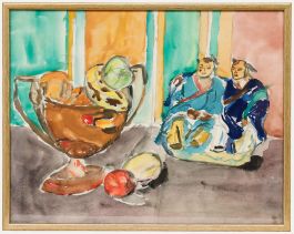 Sonia Naviasky - 20th Century Watercolour, Fruit and Mudmen