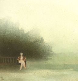 Colin Jellicoe (1942-2018)- 1984 Acrylic, Return to The Rendezvous in Summer Sun
