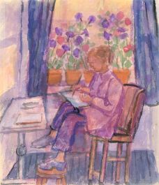 Austin Taylor (1908-1992) - Mid 20th Century Gouache, Artist At Work