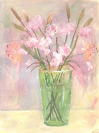Austin Taylor (1908-1992) - 1988 Gouache, Tiger Lilies and Blossom