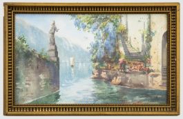Early 20th Century Watercolour - View of the Lake