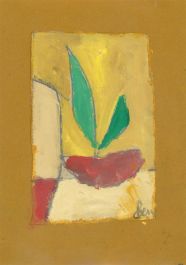 Ben Carrivick - Contemporary Oil, Potted Plant