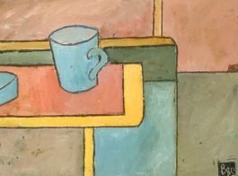 Ben Carrivick - Contemporary Oil, Blue Mug