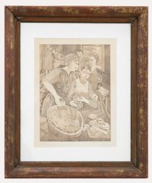 Juliet De Gaye (1930-2012) - Signed 1977 Etching, The Gossip