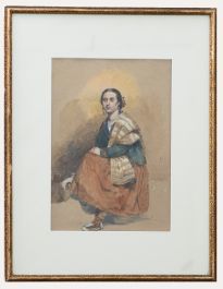 Manner of John Frederick Lewis (1805-1876) - Watercolour, Seated Spanish Lady