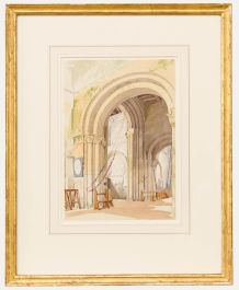Henry W. Stock (1825-1909) - Framed 1873 Watercolour, Saint Mary de Haura