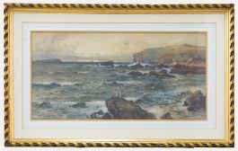 Joseph H. Clayton (fl.1891-1929) - Framed Watercolour, Sailing Round Headland
