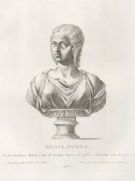 Zanetti's Ancient Statues - 18th Century Engraving, Bust of Julia Domna