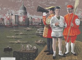 David Gentleman ARCA (b.1930) - 1962 Lithograph Poster, Doggett's Coat & Badge