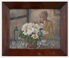 Framed 20th Century Oil - Fine Dining