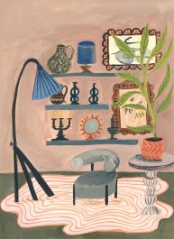 Jemma Jamie - Contemporary Gouache, The Reading Nook