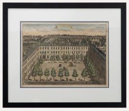Sutton Nicholls - Framed 18th Century Engraving, Devonshire Square