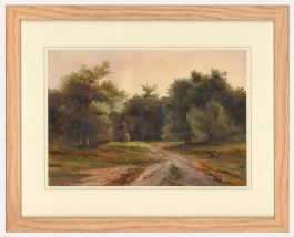 Follower of Simeon Fort (1793-1861) - 19th Century Watercolour, A Country Path