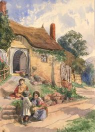 English School Late 19th Century Watercolour - At Home