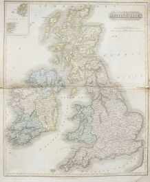 John Thomson (1777-1840) - 1830 Map Engraving, The British Isles