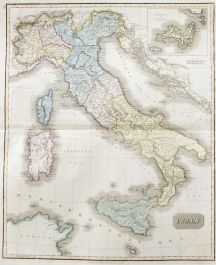 John Thomson (1777-1840) - 1830 Map Engraving, Italy