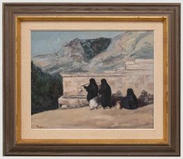 Magne Ohlqvist - Mid 20th Century Oil, Convent in the Mountains