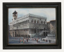 Framed 20th Century Oil - Palacio de Los Priores