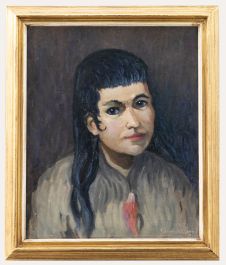 Norman Lloyd (1894-1983) - Framed 20th Century Oil, Portrait of a young Lady