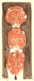 Karel Lek (1929-2020) - Mid 20th Century Mixed Media, Female Totem III