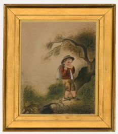 Lydia Sudall - 1819 Watercolour, Up to No Good