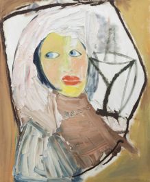 Kerstin McGregor (1962-2012) - Contemporary Oil, Martini Girl