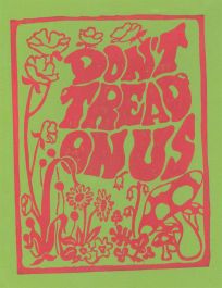 Isabelle Mulvany - Contemporary Linoprint, Don't Tread on Us (Dark Green)