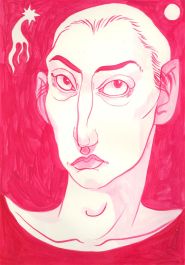 Isabelle Mulvany - 2023 Gouache, Full Moon
