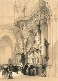 Louis Haghe (1806-1885) - 1840 Lithograph, Église Saint-Jacques de Liège