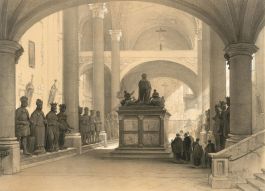 Louis Haghe (1806-1885) - 1840 Lithograph, Tomb of Maximilian I, Inspruck