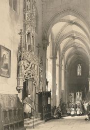 Louis Haghe (1806-1885) - 19th Century Lithograph, St. Lorenz Nuremberg
