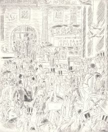 Charles Watson  - 20th Century Etching, A Street in London