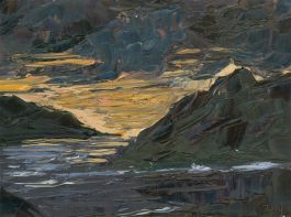 Daniel Nichols - Contemporary Oil, Scottish Loch Scene