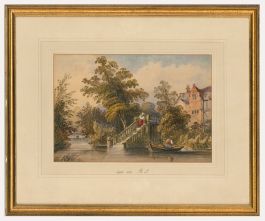 1863 Watercolour - Morning Duties