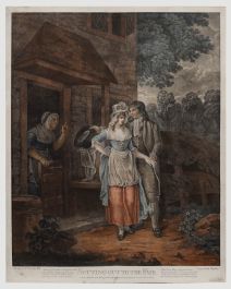 After Francis Wheatley  - 1792 Stipple Engraving, Setting Out to the Fair