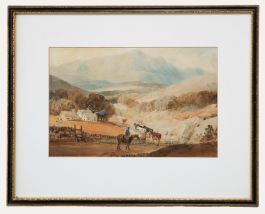 Follower of George Turner - Late 19th Century Watercolour, Driving Cattle