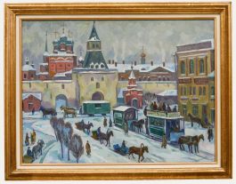 Alexandre Zinkovsky - Russian School Contemporary Oil, Chinatown, Moscow