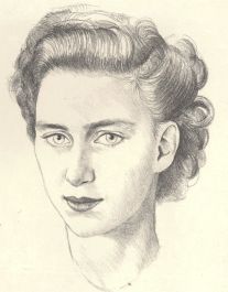 Peter Scott - 20th Century Lithograph, Study of Princess Margaret