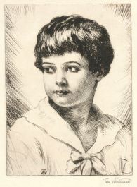 Tom Whitehead (1886-1959) - Early 20th Century Etching, Young Sailor