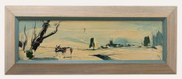 George Richard Deakins (1911-1982) - 1964 Oil, Cart in the Snow
