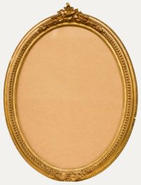 Ornate Late 19th Century Gilt Oval Picture Frame