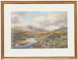 Albert Hurtland - Framed Late 19th Century Watercolour, Highland Stream