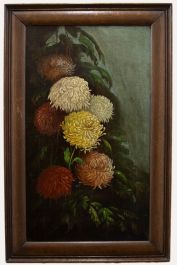 Early 20th Century Oil - Chrysanthemums