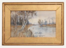 Robert Winchester Fraser (1848-1906) - Framed Watercolour, On the Kennel