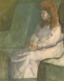 Henry Boddington (1849-1925) - 1904 Watercolour, The Artist's Daughter