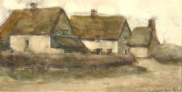 Henry Boddington (1849-1925) - 1901 Watercolour, Kidlington, Oxfordshire